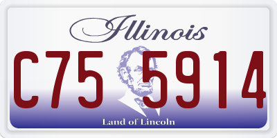 IL license plate C755914