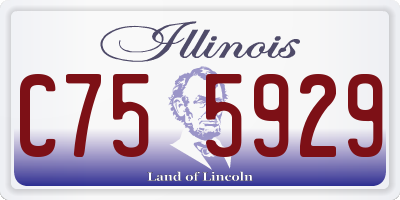 IL license plate C755929