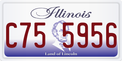 IL license plate C755956