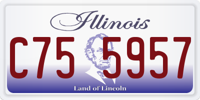 IL license plate C755957
