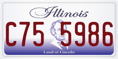 IL license plate C755986