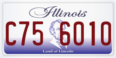 IL license plate C756010