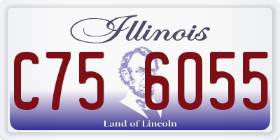 IL license plate C756055