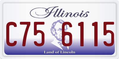 IL license plate C756115