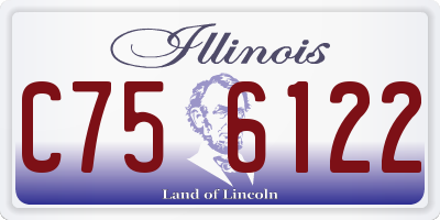 IL license plate C756122