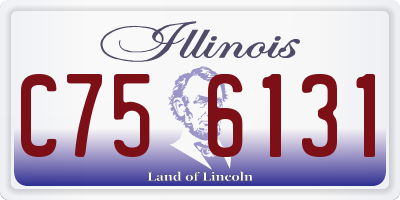 IL license plate C756131