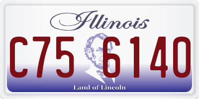 IL license plate C756140