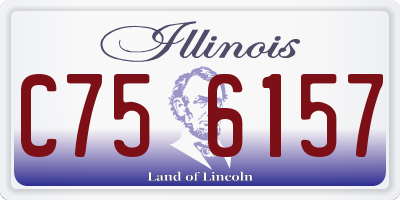 IL license plate C756157