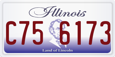 IL license plate C756173