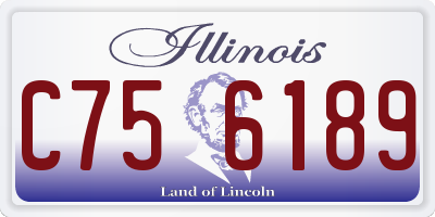 IL license plate C756189