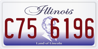 IL license plate C756196