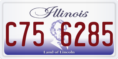 IL license plate C756285