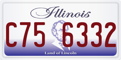 IL license plate C756332