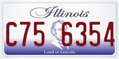 IL license plate C756354