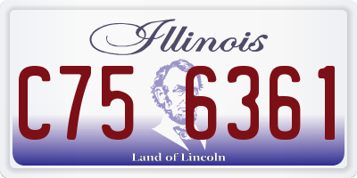 IL license plate C756361