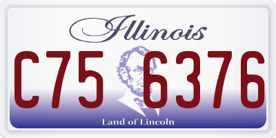 IL license plate C756376