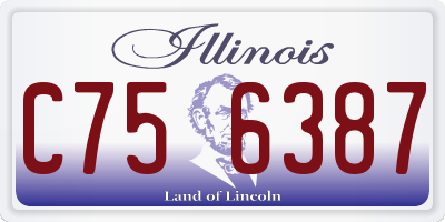 IL license plate C756387