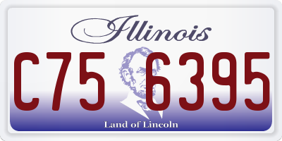 IL license plate C756395