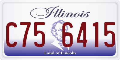 IL license plate C756415