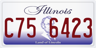 IL license plate C756423