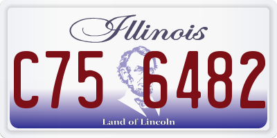 IL license plate C756482