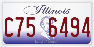 IL license plate C756494