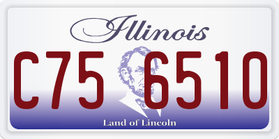 IL license plate C756510