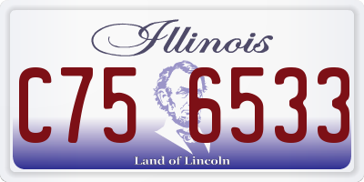 IL license plate C756533