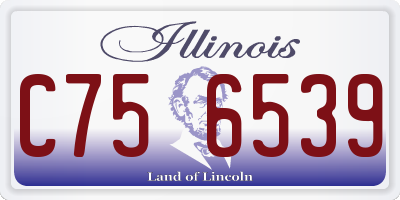 IL license plate C756539