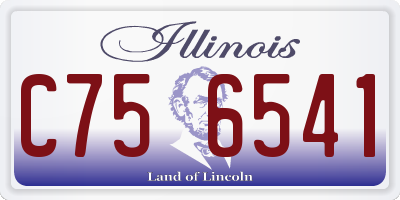 IL license plate C756541