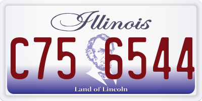 IL license plate C756544