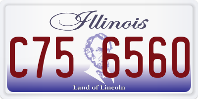 IL license plate C756560