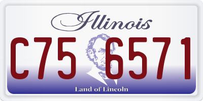 IL license plate C756571