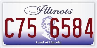 IL license plate C756584