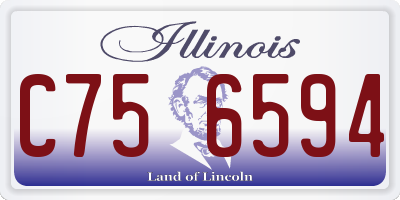 IL license plate C756594