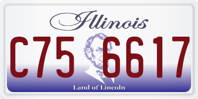 IL license plate C756617