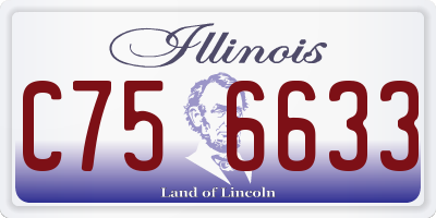 IL license plate C756633