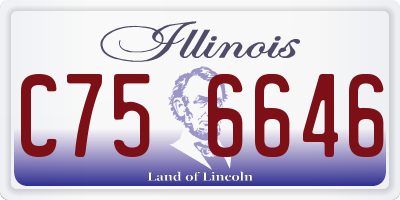 IL license plate C756646