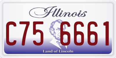 IL license plate C756661