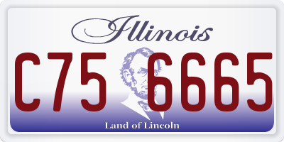 IL license plate C756665