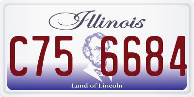 IL license plate C756684