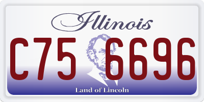 IL license plate C756696
