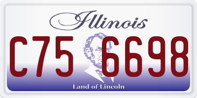 IL license plate C756698