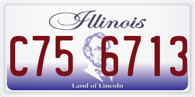 IL license plate C756713
