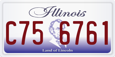IL license plate C756761