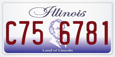 IL license plate C756781