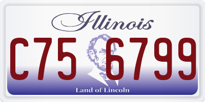 IL license plate C756799