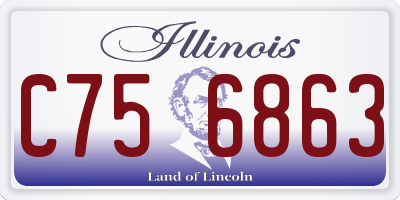 IL license plate C756863