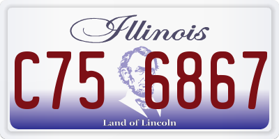 IL license plate C756867