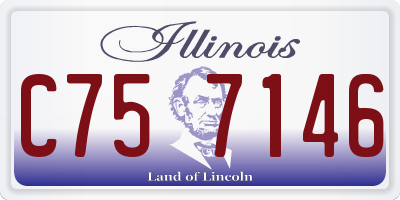 IL license plate C757146